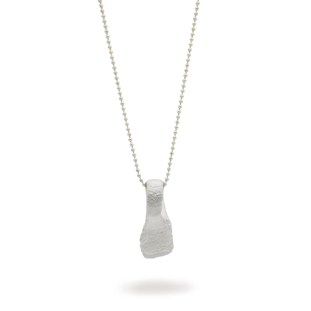 Heeseung Koh Silver fingerprint loop pendant