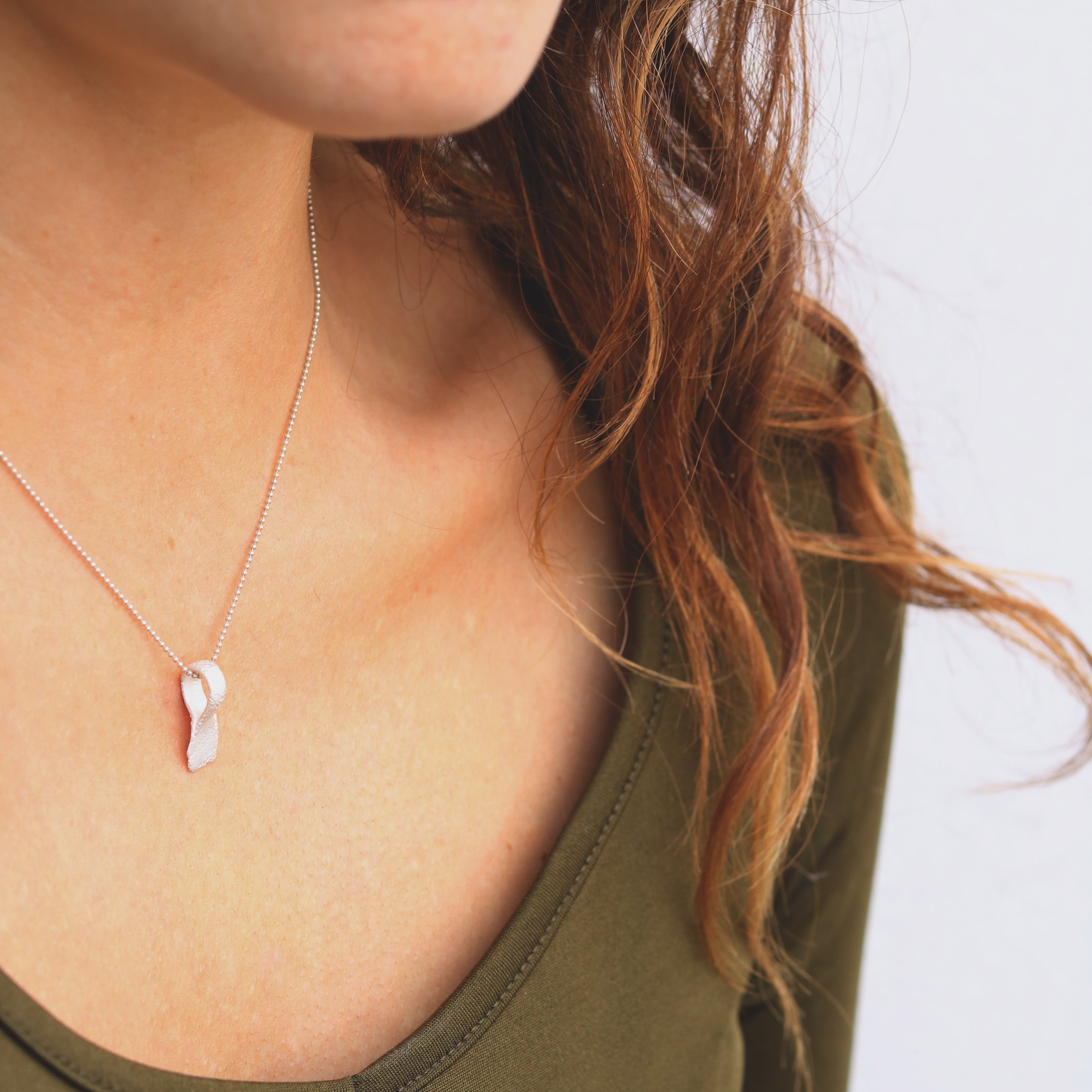 Heeseung Koh Silver fingerprint loop pendant