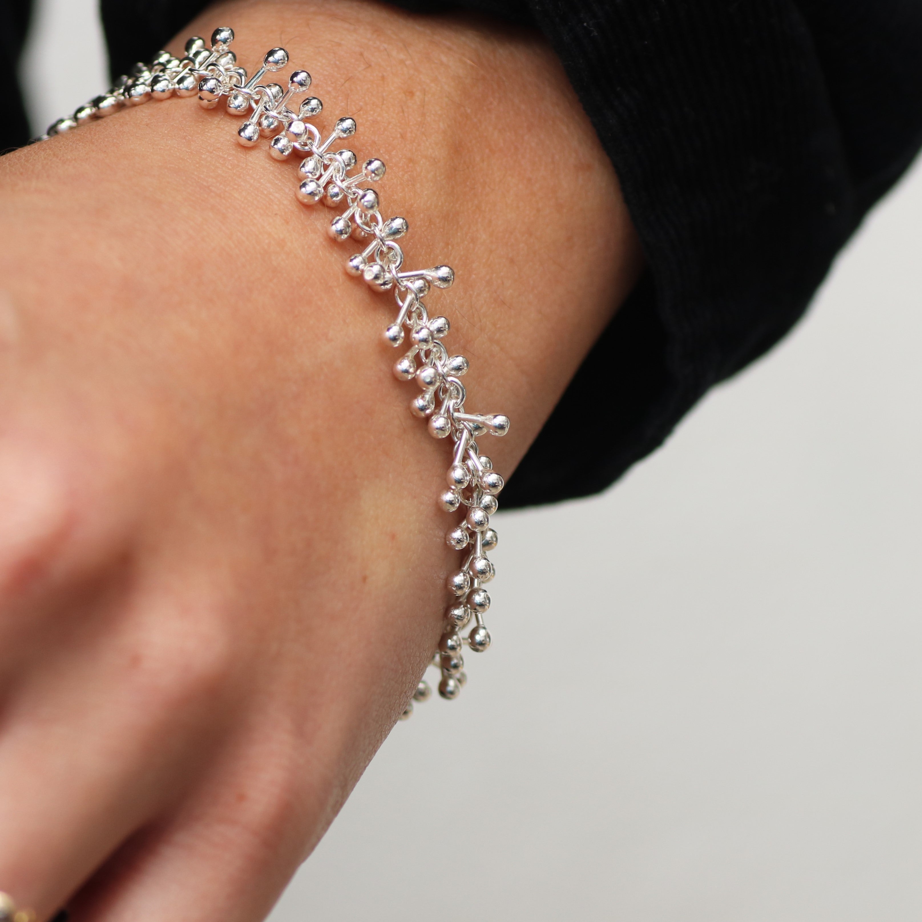 Yen Silver Molecule Bracelet