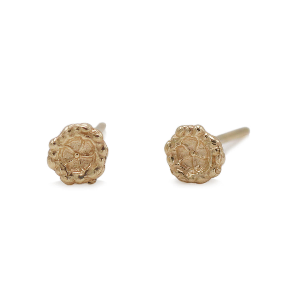 Ciara Bowles Flora Yellow Gold Studs