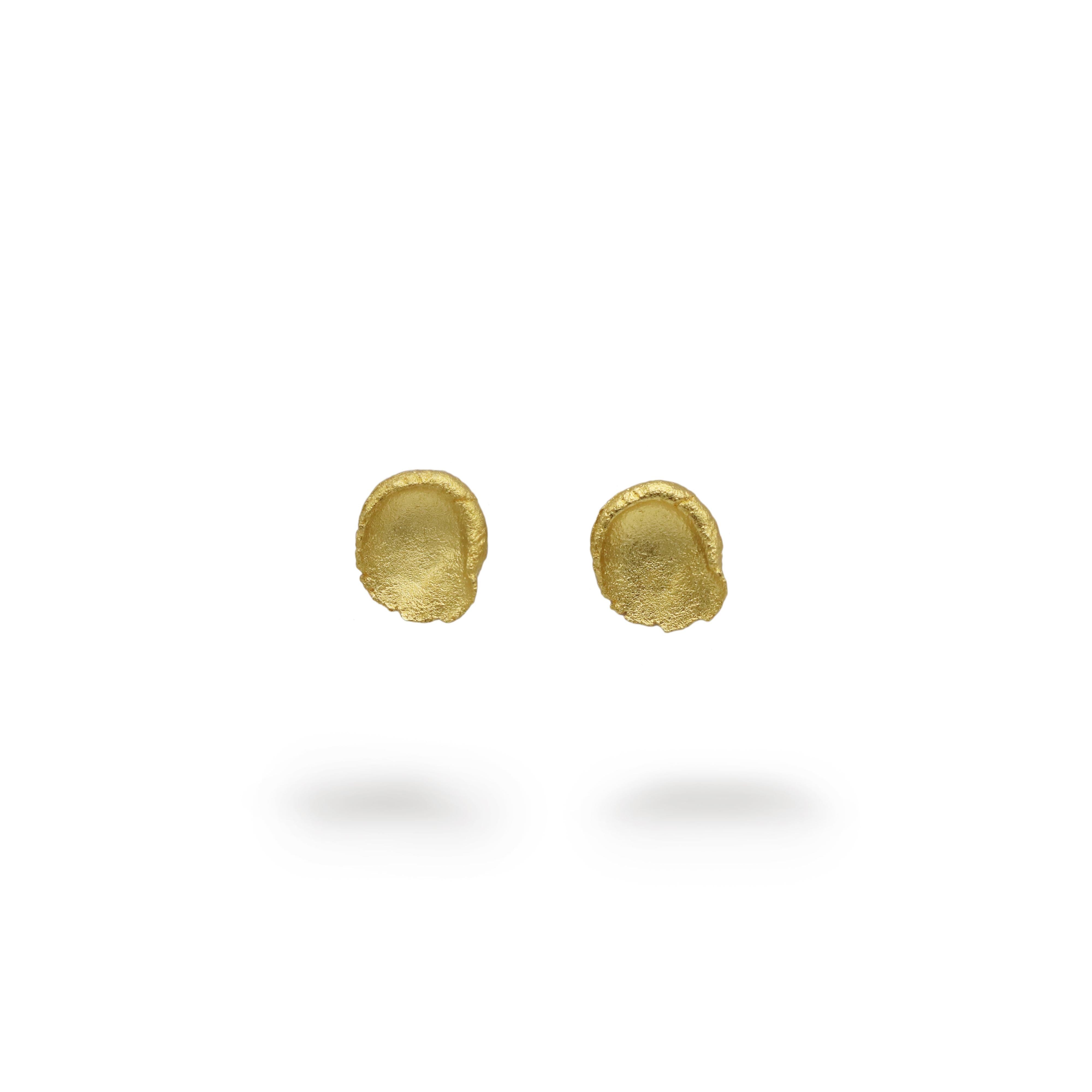 Heeseung Koh Gold Plated Small Smudge Earrings