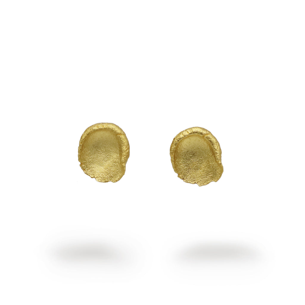 Heeseung Koh Gold Plated Small Smudge Earrings