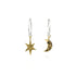 Momocreatura North Star and Moon Hoop Earrings