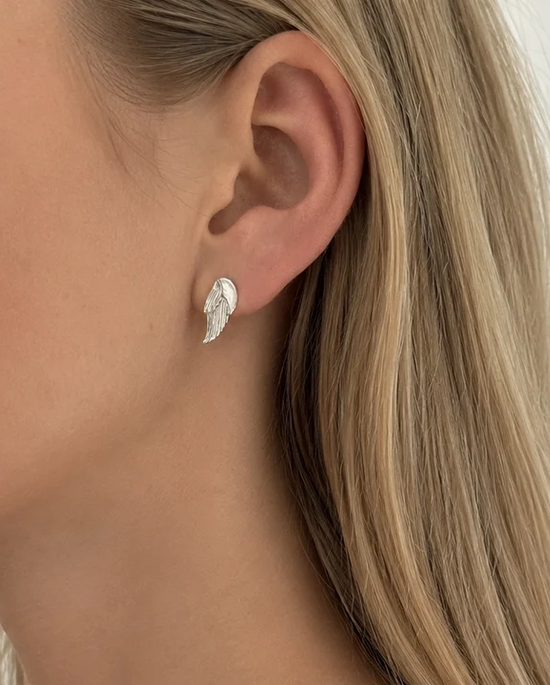 Aurum Silver Swan Earrings