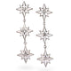Natalie Jane Harris Statement Star Drop Earrings with Diamonds