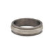 Prism Silver Inlay Titanium Ring