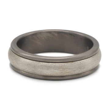 Prism Silver Inlay Titanium Ring