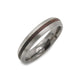 Justin Duance Mens Titanium Wooden Inlay Ring