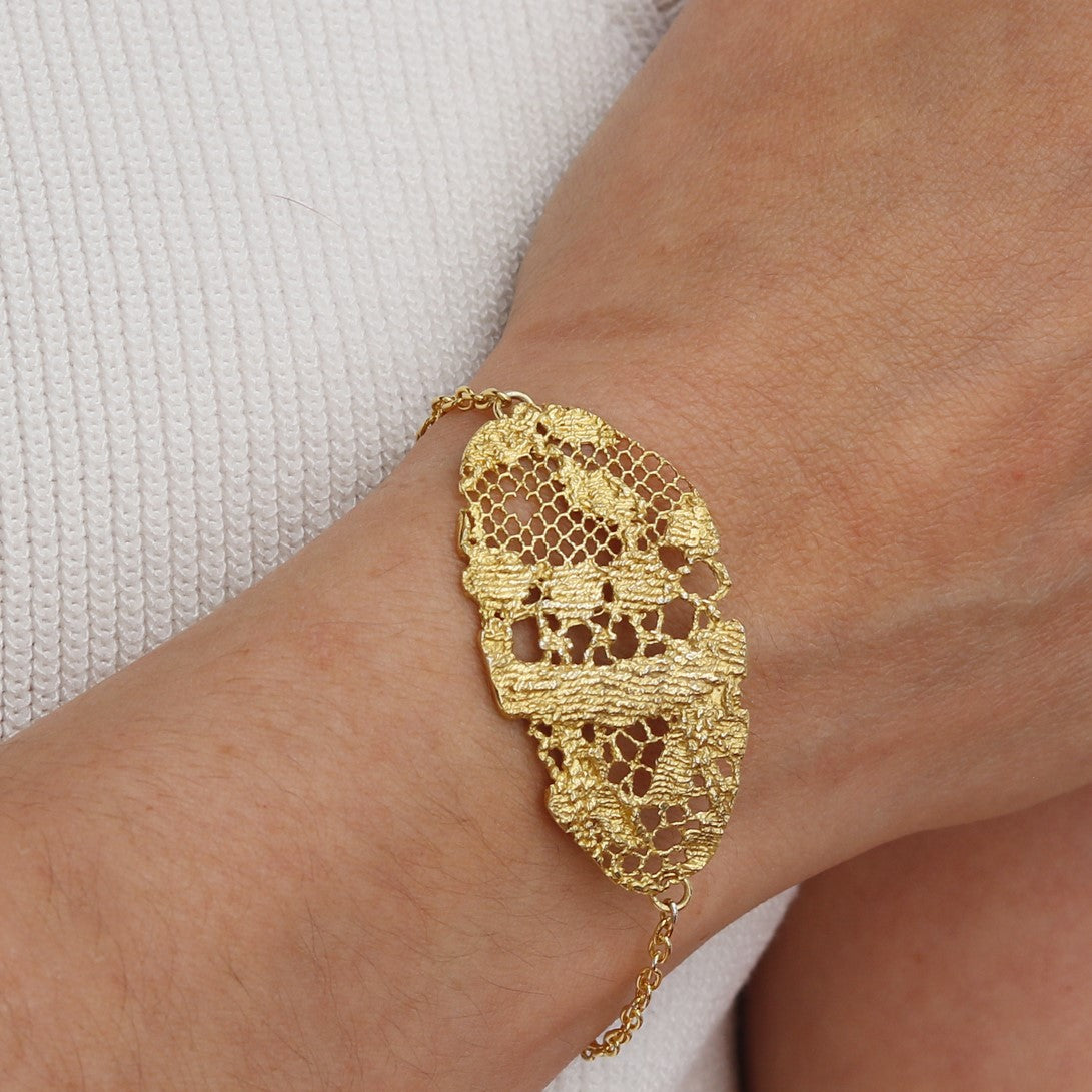 Ulrikke Vogt Lazy Lace Gold Plated Bracelet
