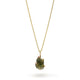 Variance Objects Green Moldavite Pendant in Yellow & Rose Gold