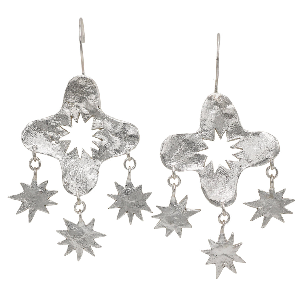 Isobel Sullivan Jalis Dance Silver Earrings