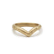 Every Heart To Love Will Come Curved Yellow Gold Wedding Band