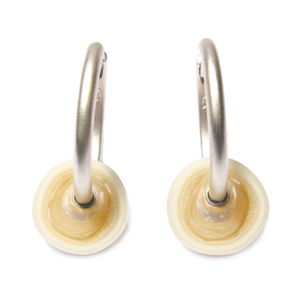 Bespoke - Cave Pearl and Silver Earring