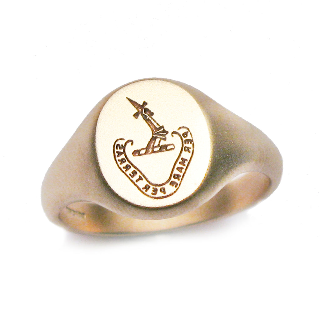 Bespoke- 9ct gold signet ring