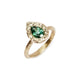 Bespoke 9ct Yellow Gold Ring with a Pear Cut Tourmaline