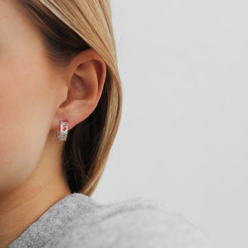 Aurum Erika Silver Hoop Earrings