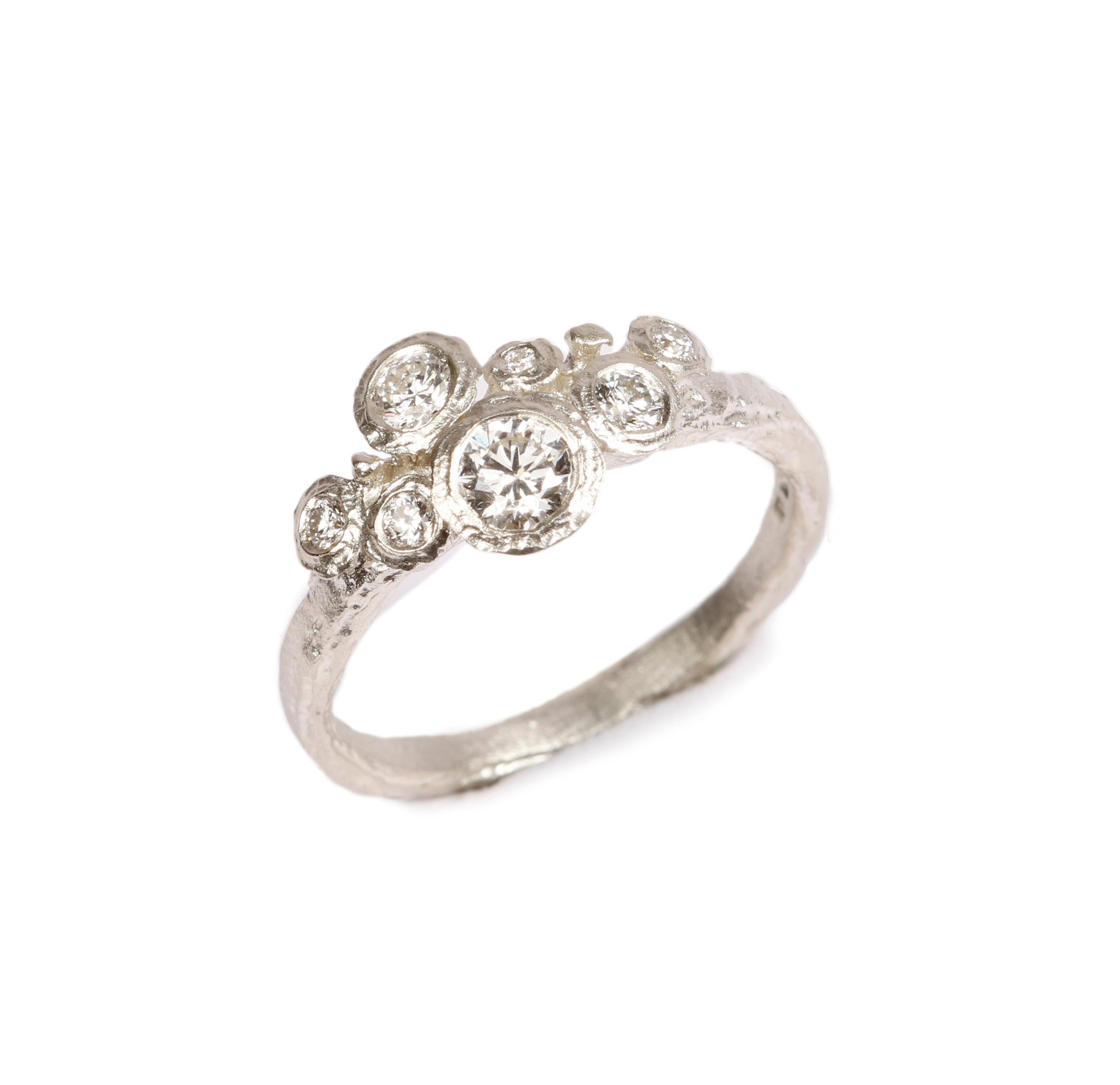 Bespoke -  Diamonds and 9ct White Gold Ring
