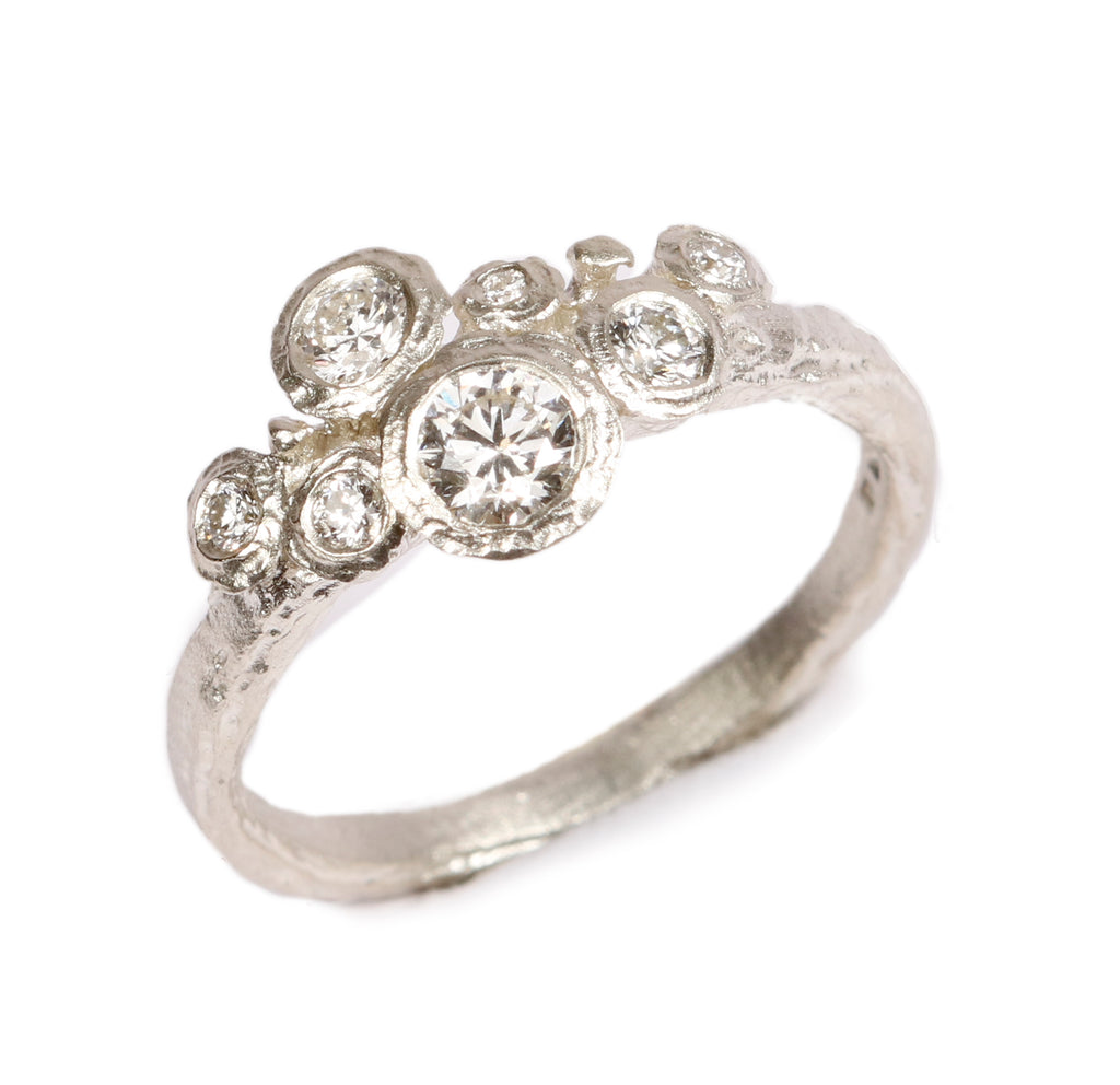 Bespoke -  Diamonds and 9ct White Gold Ring