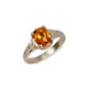 Bespoke - 9ct White Gold set with Citrine and Diamonds