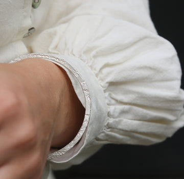 Silver 'Lacy' Stacking Bangle