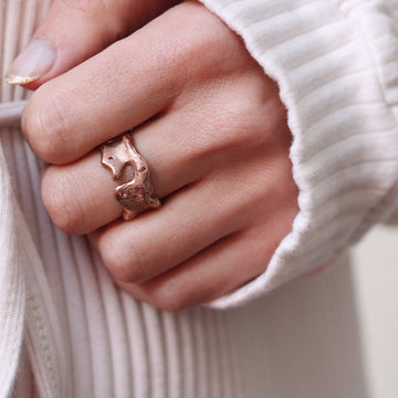 Francesca Marcenaro 9ct Rose Gold Lake Ring