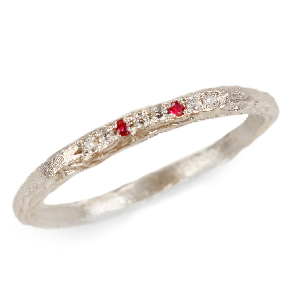 Bespoke - Eternity Ring with Diamonds and Rubies