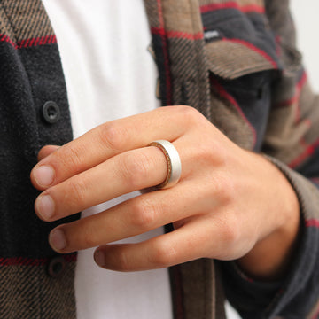 Chunky Silver 'on and on' Ring