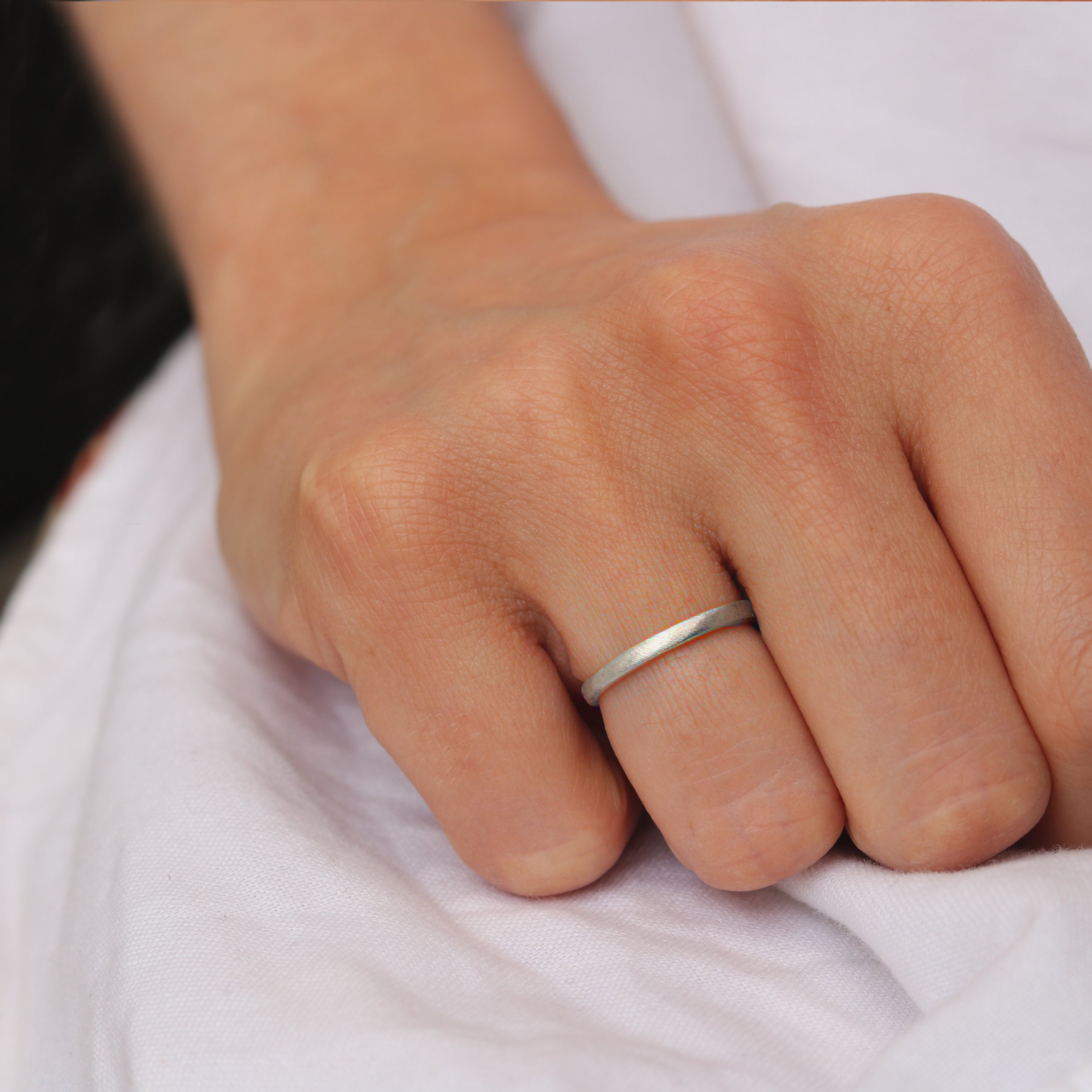 18ct Fairtrade Yellow Gold Narrow Plain Ring