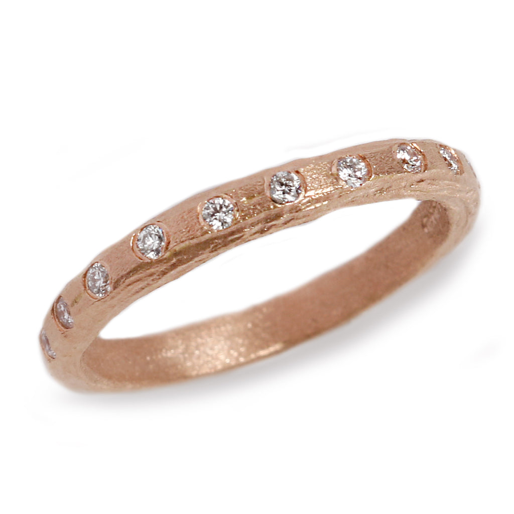 Bespoke - Rose Gold Eternity Ring with Diamonds