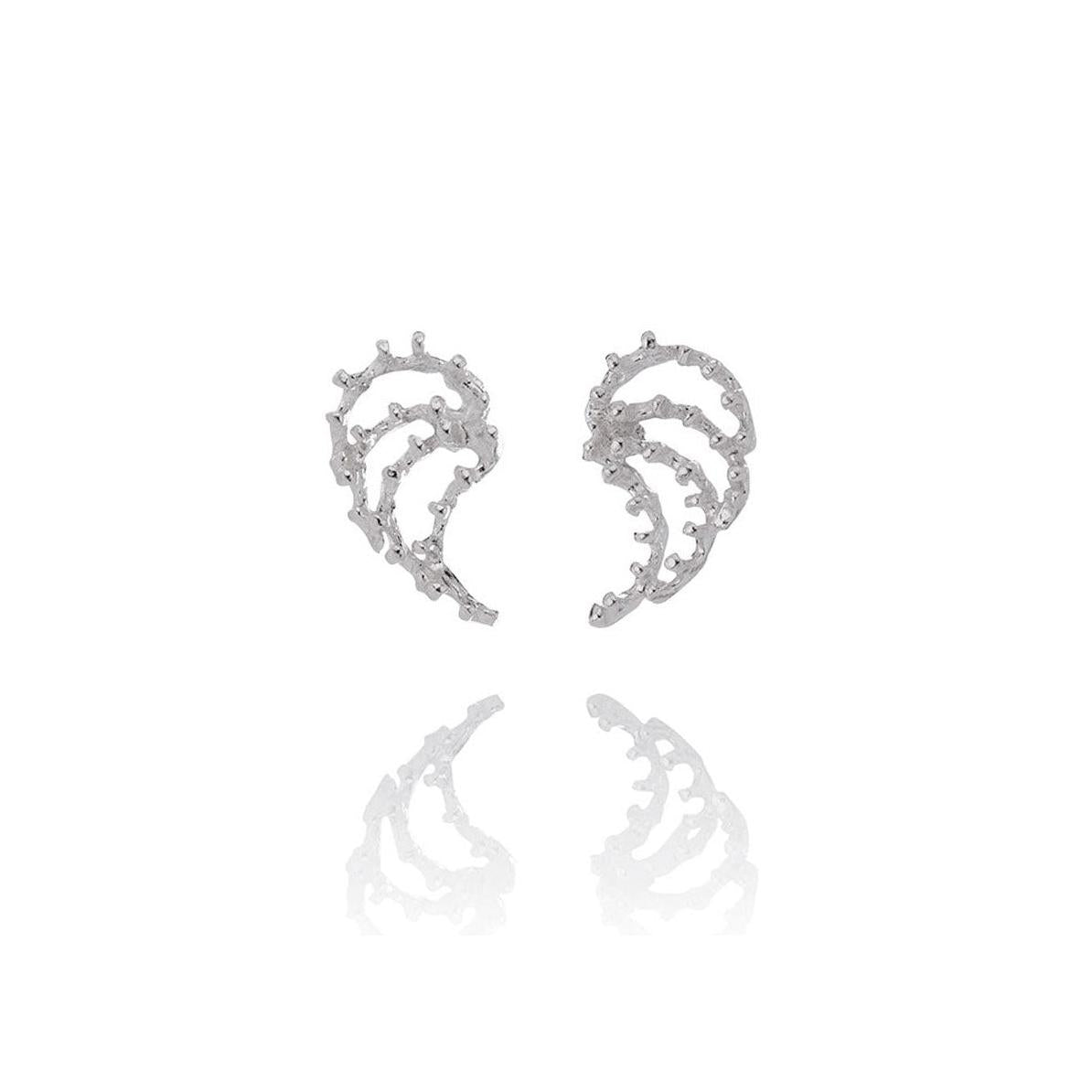 Aurum Asterias Silver Stud Earrings