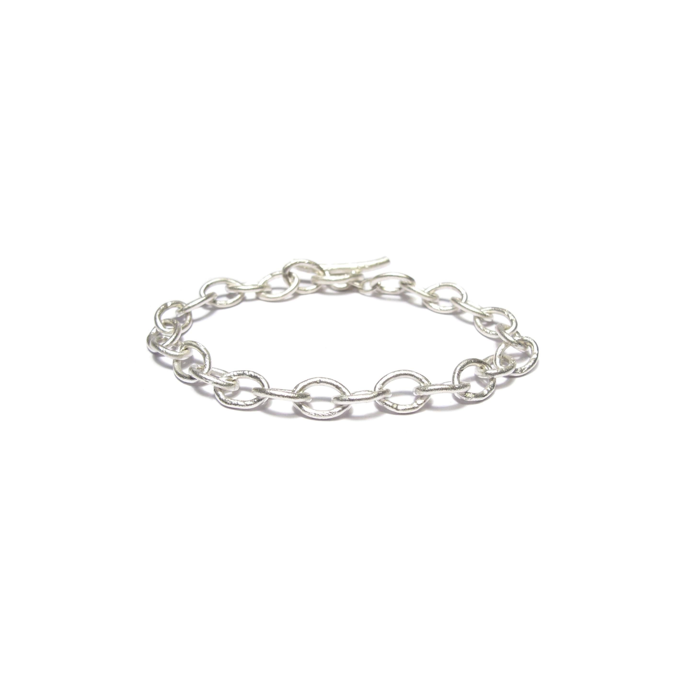 Diana Porter contemporary silver charm bracelet