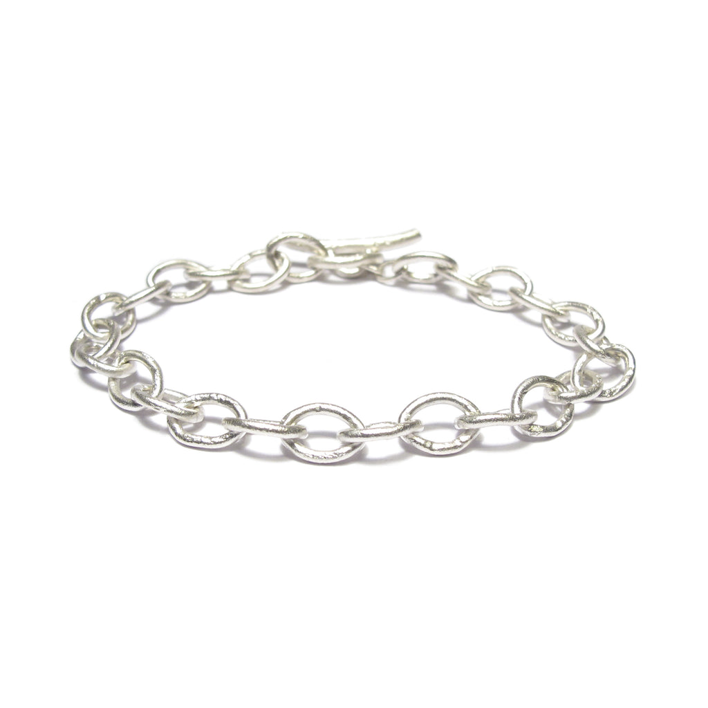 Diana Porter contemporary silver charm bracelet