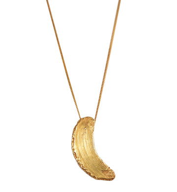 Becca Macdonald Gold Plated Silver Brushstroke Necklace