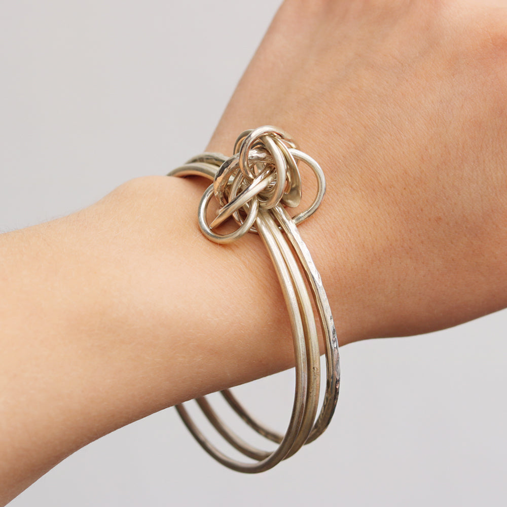 Catherine Tutt Silver Knot Link Bangle