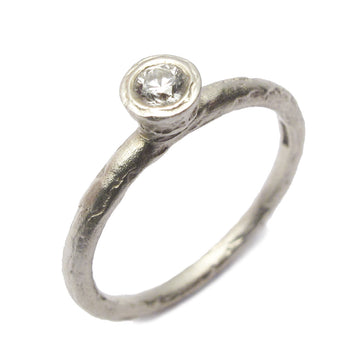 Diana Porter Jewellery unique white gold diamond engagement ring