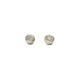 9ct Fairtrade White Gold Ear Studs with Cloudy Rose Cut Diamonds