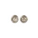 9ct Fairtrade White Gold Ear Studs with Grey Rose Cut Diamonds