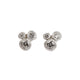 9ct Fairtrade White Gold Bud Diamond Ear Studs