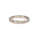 Slim 18ct Fairtrade White Gold 'Molten' Eternity Band with Scattered Diamonds