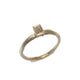 Yellow Gold and Baguette Diamond Engagement Ring