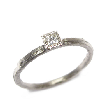 Diana Porter Jewellery modern princess cut diamond white gold engagement ring