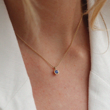 Diana Porter Gold Sapphire Pendant