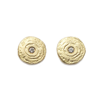 Diana Porter Jewellery unique gold diamond studs
