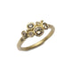 18ct Fairtrade Yellow Gold Multi-set Ring with Six Champagne Diamonds