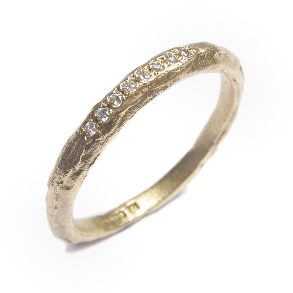 Diana Porter Jewellery contemporary yellow gold eternity wedding ring