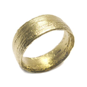 Diana Porter Jewellery unique green gold wedding ring