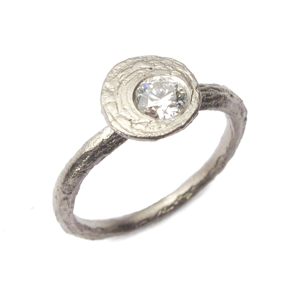 Diana Porter Jewellery modern white gold diamond engagement ring