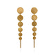 Cara Tonkin Paillette Gold Plate Large Drop Earrings