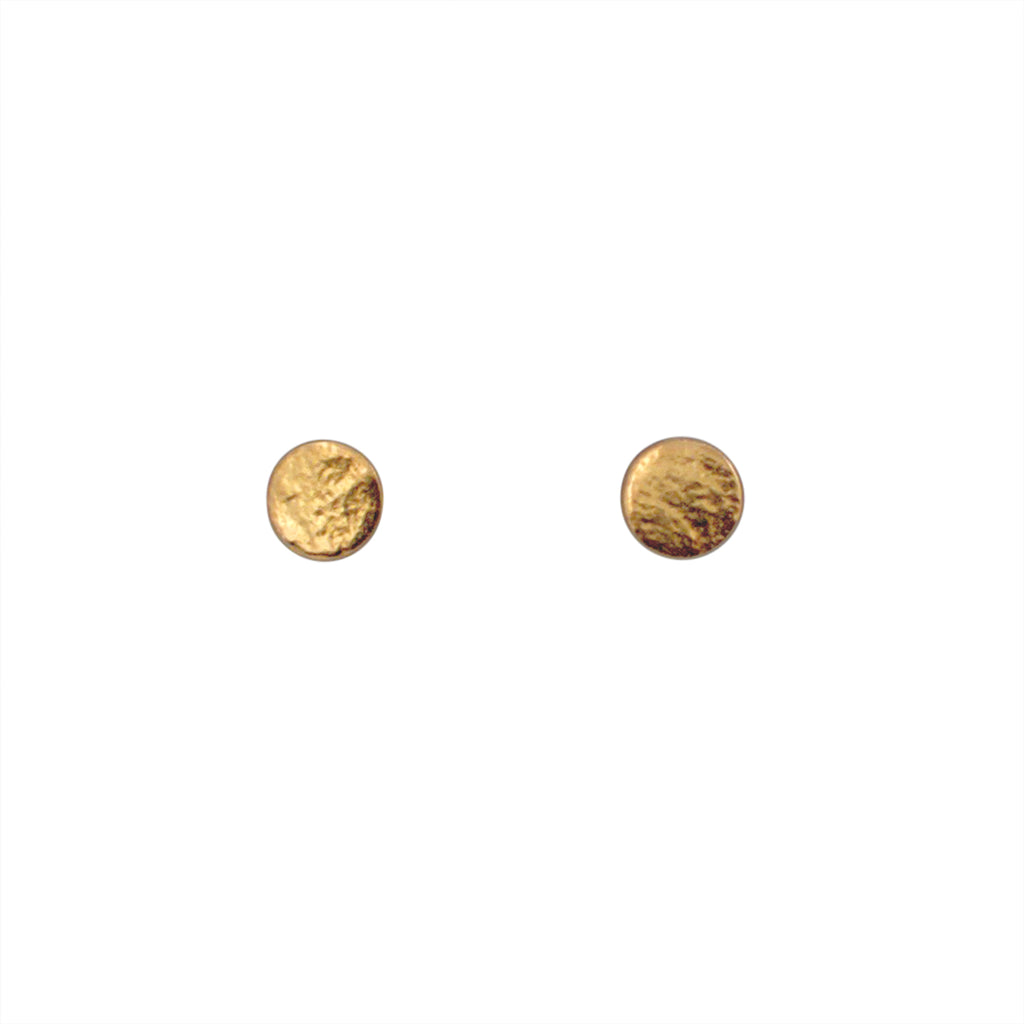 Cara Tonkin Paillette Gold Plate Small Stud Earrings