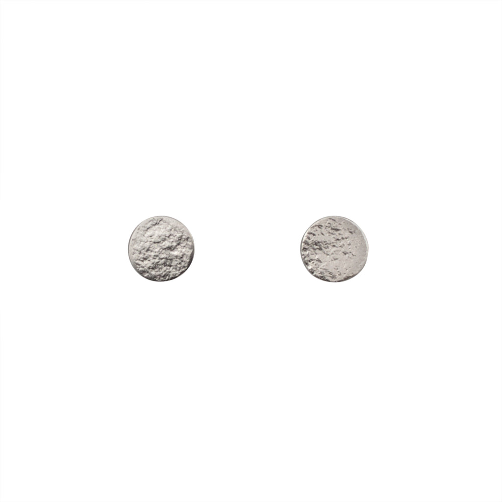 Cara Tonkin Paillette Silver Medium Stud Earrings